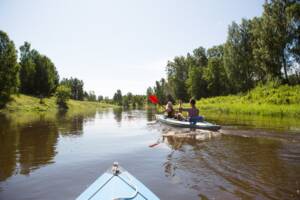 A Couple Of Men And Women Kayak On The River In Th 2024 11 01 15 25 03 Utc