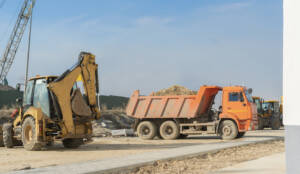A Heavy Industrial Tech Machines Used To Build New Buildings