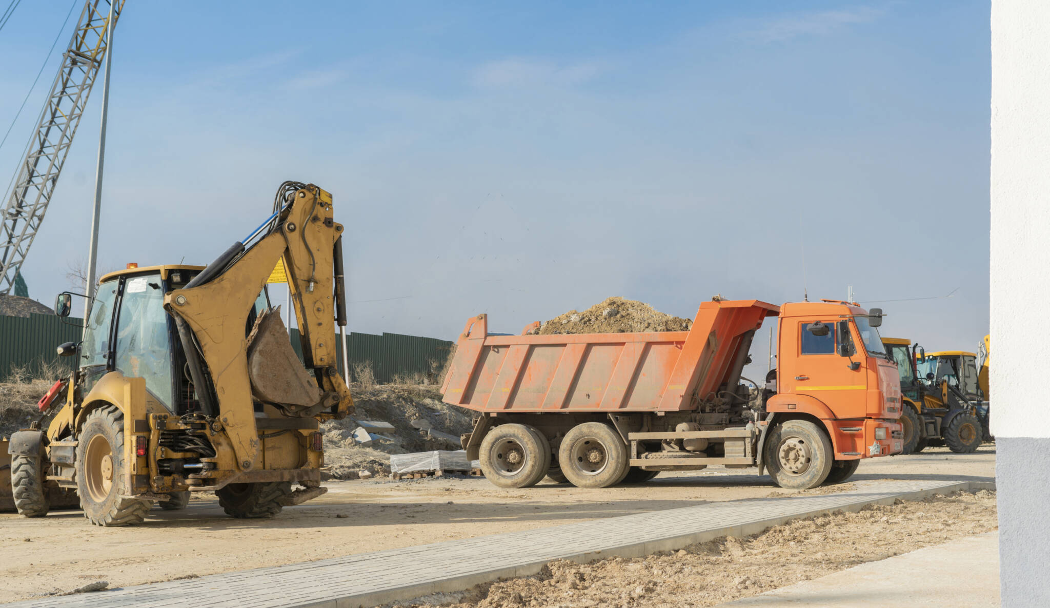 A Heavy Industrial Tech Machines Used To Build New Buildings